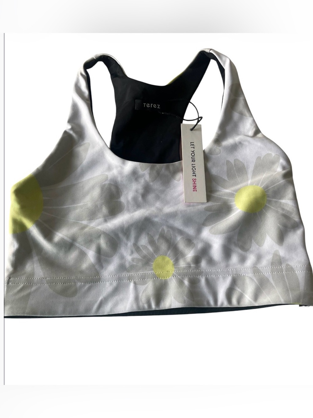 Terez Size Small Daisy Print Sports Bra 2651 New With Tags